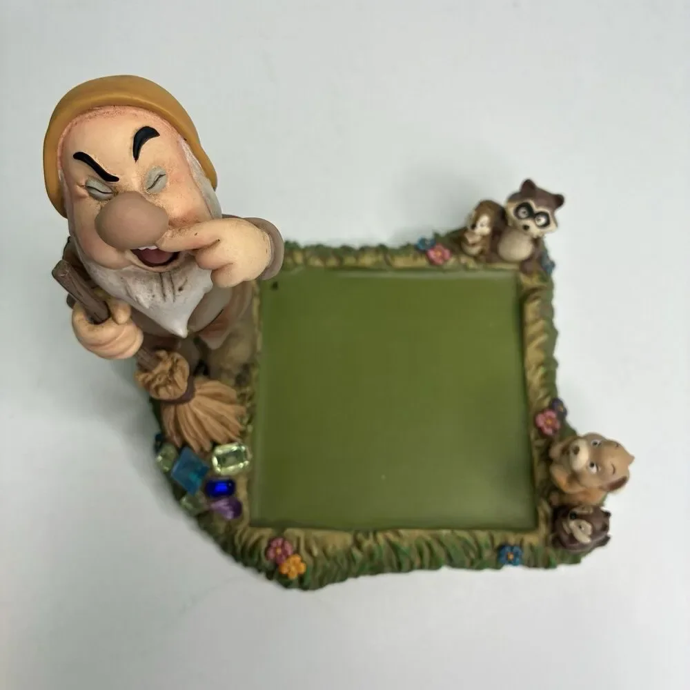 Disney Snow White & the 7 Dwarfs Desk Set Sneezy Paper Post It Note Holder 1999
